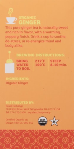 Equal Exchange Organic Ginger Tea Perspective: right