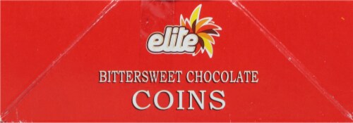 Elite Bittersweet Chocolate Coins Perspective: right