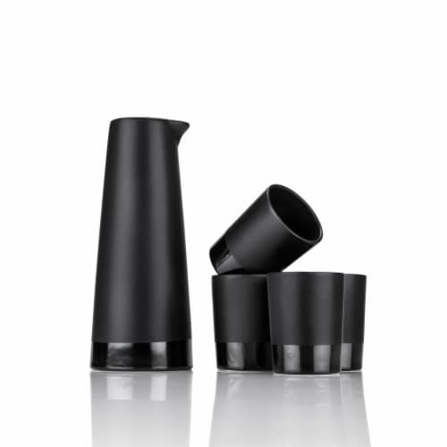 5-Piece Stoneware Sake Set by Viski® Perspective: right