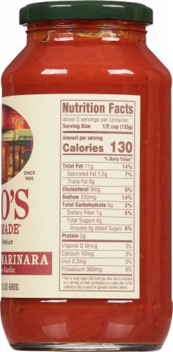 Rao's Homemade Sensitive Marinara Sauce Perspective: right
