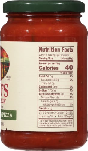 Rao's Homemade Margherita Pizza Sauce Perspective: right