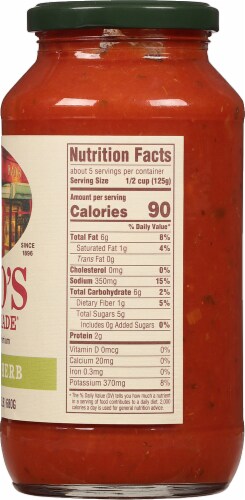 Rao's Homemade Tomato Herb Sauce Perspective: right
