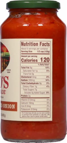 Rao's Homemade® Caramelized Onion Pasta Sauce Perspective: right