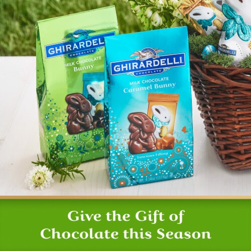 Ghirardelli® Milk Chocolate Bunnies Easter Candy Perspective: right