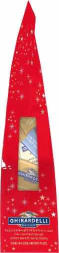 Ghirardelli® Assorted Chocolate Caramel Squares Holiday Candy Bag Perspective: right