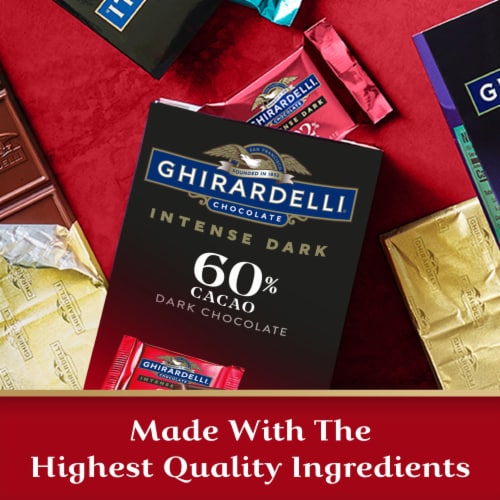 Ghirardelli intense dark 60 cacao chocolate squares 4 1 oz fry s