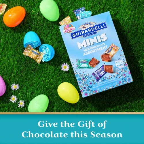 Ggirardelli® Minis Chocolate Assortment Easter Candy Bag Perspective: right