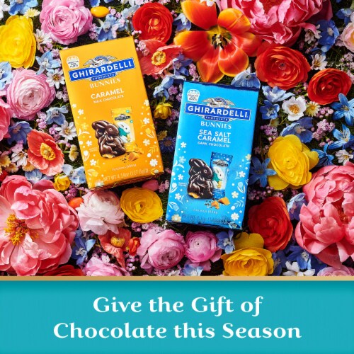 Ghirardelli® Milk Chocolate Bunnies Perspective: right