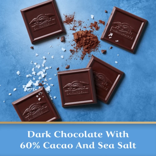Ghirardelli® Intense Dark Sea Salt With 60% Cacao Dark Chocolate Perspective: right