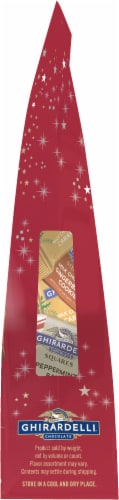 Ghiradelli® Assorted Chocolate Squares Holiday Candy Bag Perspective: right