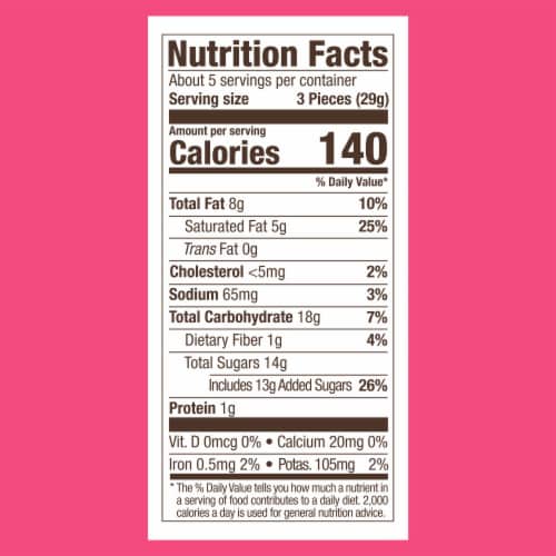 Ghirardelli® Sea Salt Caramel Dark Chocolate Hearts Valentine's Candy Bag Perspective: right