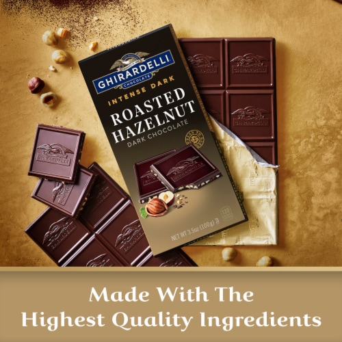 Ghirardelli® Intense Dark Hazelnut Heaven Chocolate Bar Perspective: right