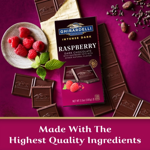 Ghirardelli® Intense Dark Raspberry Radiance Chocolate Candy Squares Perspective: right