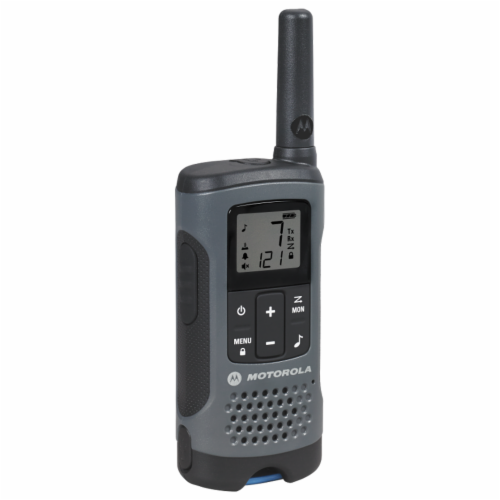 Motorola Rechargeable Talkabout T200 Radios - Gray/Black Perspective: right