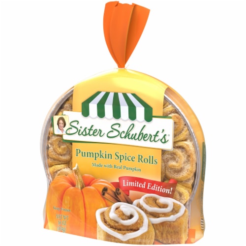 Sister Schubert's Pumpkin Spice Rolls Perspective: right