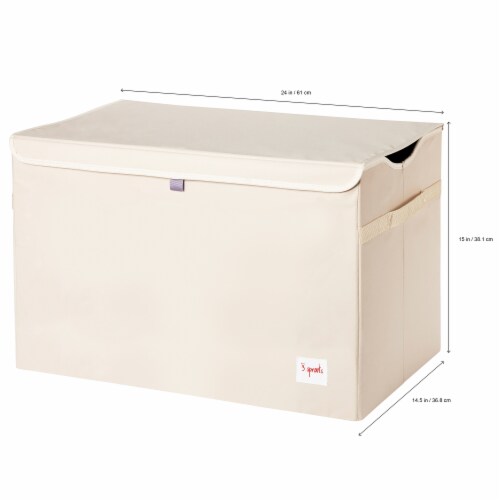 3 Sprouts Kids Toy Chest - Storage Trunk for Boys and Girls Room, Elephant Perspective: right