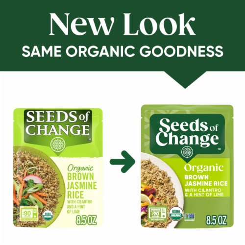 Seeds of Change™ Organic Brown Jasmine with Cilantro and a Hint of Lime Rice Perspective: right