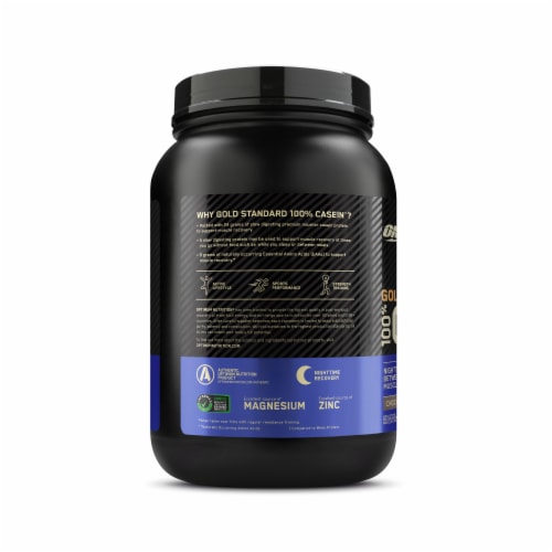 Optimum Nutrition Gold Standard 100% Micellar Casein Protein Powder, Chocolate Supreme Perspective: right