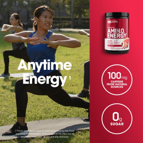 Optimum Nutrition Amino Energy Fruit Fusion Pre Workout Powder Perspective: right