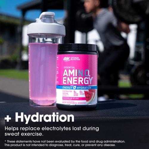 Optimum Nutrition® Amino Energy + Electrolytes Watermelon Splash Dietary Supplement Perspective: right