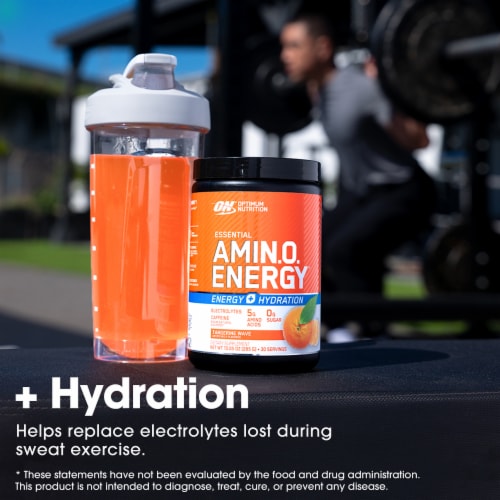 Optimum Nutrition® Amino Energy + Electrolytes Tangerine Wave Dietary Supplement Perspective: right