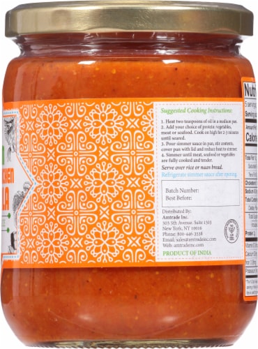 India’s Nature™ Vegan Mild Butter Chicken Masala Simmer Sauce Perspective: right