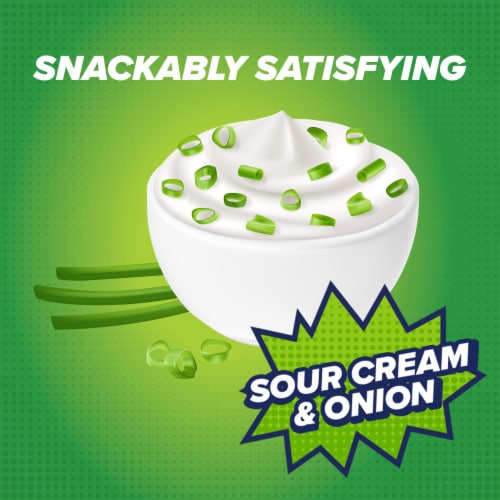 Pure Protein® Sour Cream & Onion Popped Crisps Perspective: right