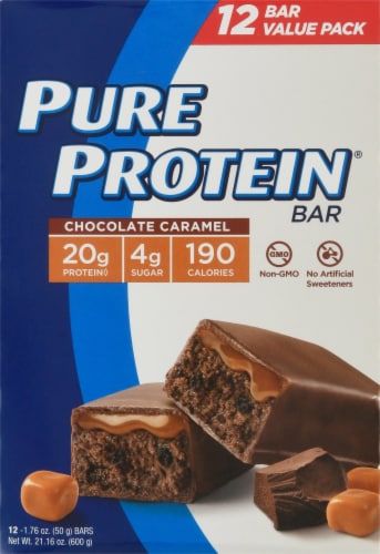 Pure Protein® Chocolate Caramel Bars Perspective: right