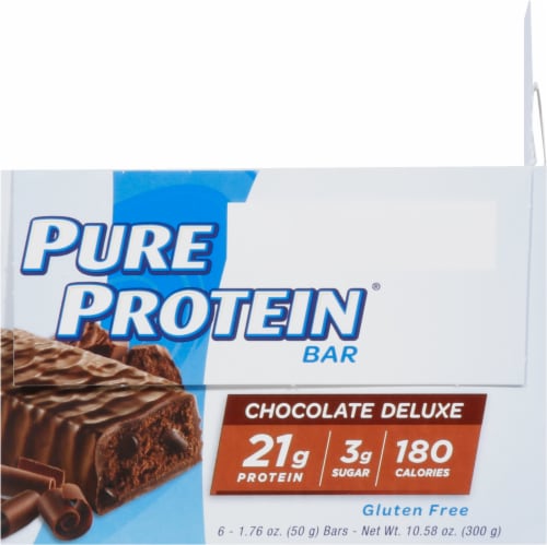 Pure Protein Chocolate Fudge Deluxe Bars Perspective: right