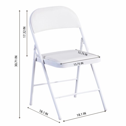 Commercialine Padded Folding Chair Set of 4 4 unit Food 4 Less