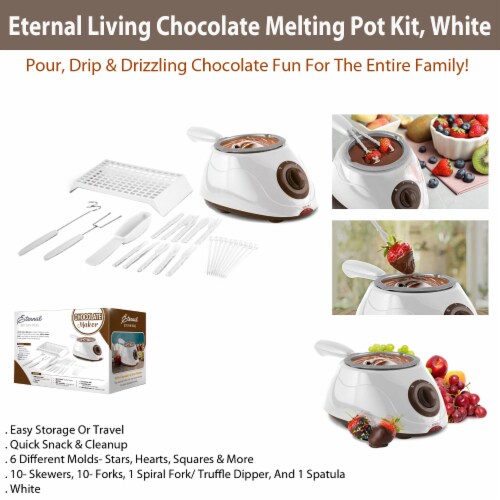 Eternal Living Chocolate Melting Pot Kit, White Perspective: right