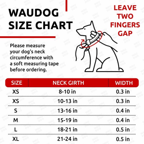 Waudog Ultra Soft Rolled Leather Dog Collar 13 16 Inch Neck Small Medium Dogs Mint 1 Ct Kroger