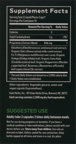 Gaia Herbs Focus Brain Support Herbal Supplement Perspective: right