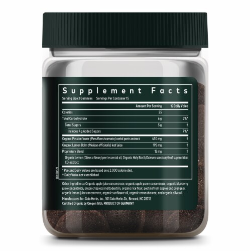 Gaia Herbs® Relax Plant-Powered Stress Support Gummies Perspective: right