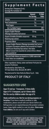 Gaia Herbs Bronchial Wellness Syrup Perspective: right