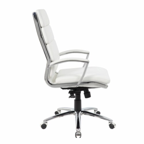 Boss Office Executive CaressoftPlus Chair with Metal Chrome Finish Perspective: right