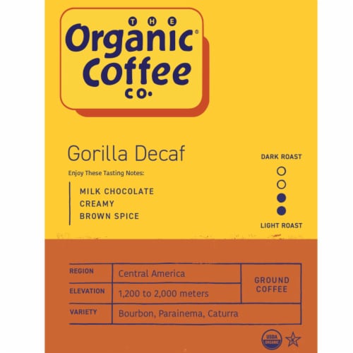 The Organic® Coffee Co. Decaf Gorilla Organic Ground Coffee Perspective: right