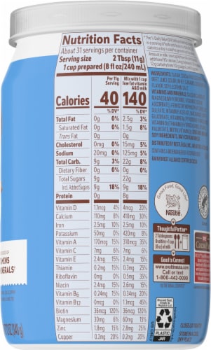 Ovaltine® Rich Chocolate Milk Mix Perspective: right