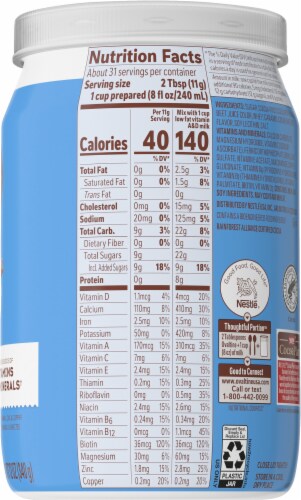 Ovaltine® Rich Chocolate Milk Mix Perspective: right