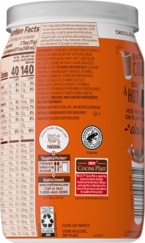 Ovaltine® Chocolate Malt Mix Perspective: right