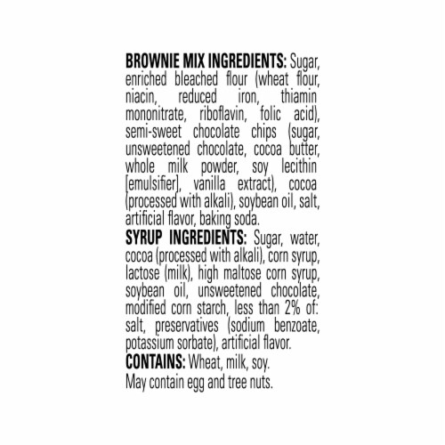 Ultimate Chocolate Premium Brownie Mix Includes Chocolate Syrup and Chips (Pack of 2) Perspective: right