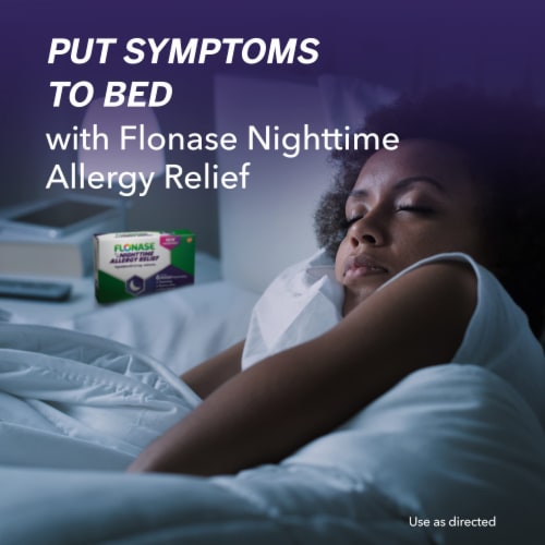 Flonase Night Time Triprolidine Allergy Relief Tablets (Pack of 24) Perspective: right