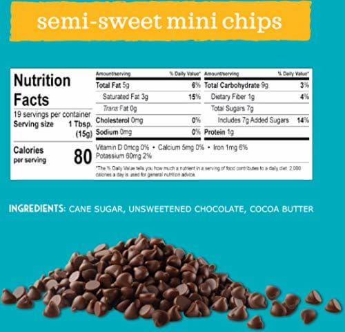 Enjoy Life Bulk Semi-Sweet Mini Chocolate Chips, Vegan, Dairy Free, Gluten Free, Nut Free, Ko Perspective: right