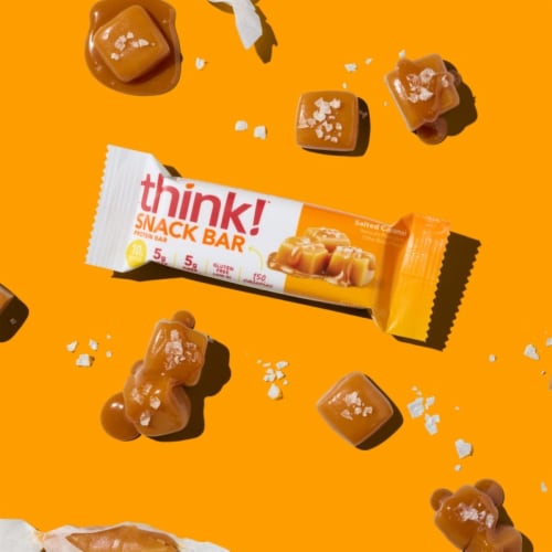 thinkThin® Lean Protein & Fiber Salted Caramel Bars Perspective: right