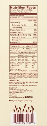 thinkThin Farmer's Market Berry Crumble Protein & Fiber Hot Oatmeal Perspective: right