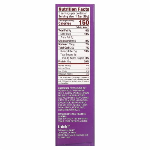 think! S'mores Protein Bars Perspective: right