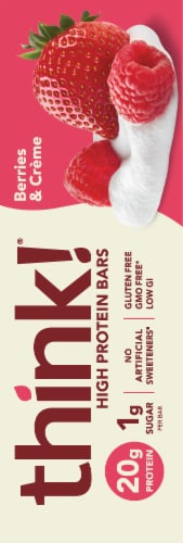 think!® Berries & Creme High Protein Bars Perspective: right