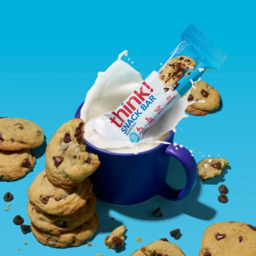 think! Snack Chocolate Chip Protein Bars Perspective: right