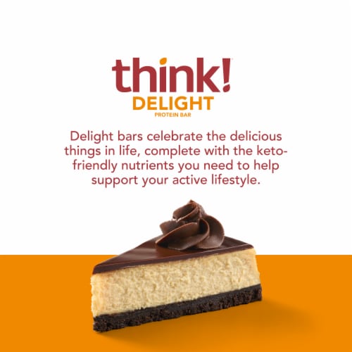 think!® Delights Keto Chocolate Peanut Butter Pie Protein Bars 5 ct Perspective: right