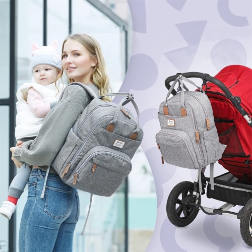 RUVALINO Large Diaper Bag BackpackGray ONE SIZE Harris Teeter